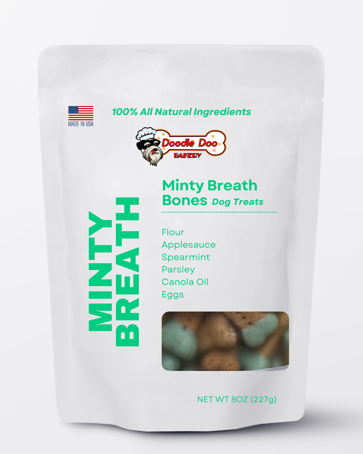 🍃Homemade Dog Treats - Minty Breath Blend Dog Snacks 1/2lb.-0