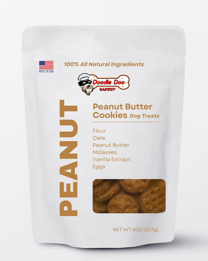 Homemade Peanut Butter Dog Cookies – 1/2 lb-0