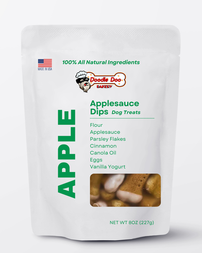 Homemade Applesauce Yogurt-Dipped Dog Treats – 1/2 lb-0