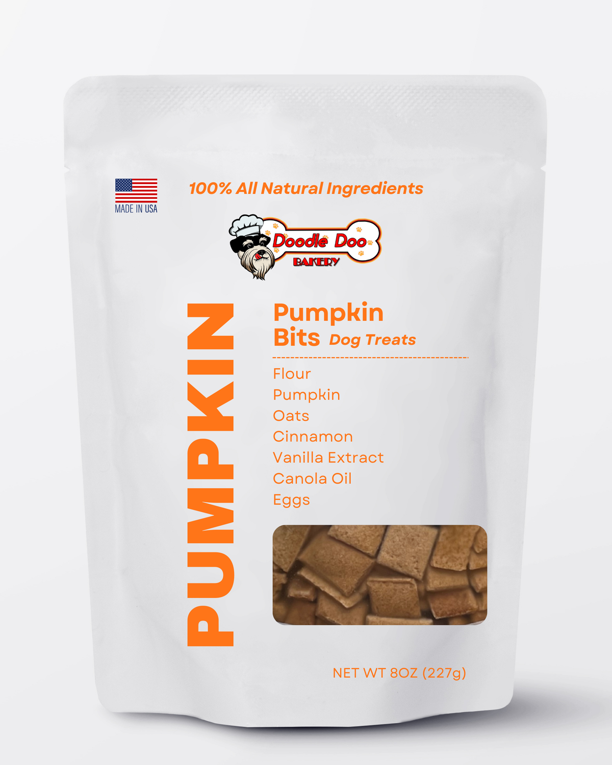 Homemade Dog Treats - 🎃 Pumpkin Bits Dog Biscuits 1/2lb-0