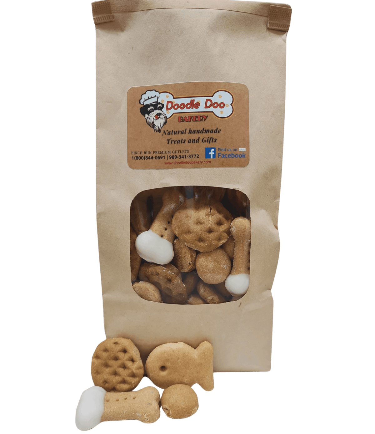 Homemade Dog Treat Party Bag – 1 lb Variety Mix-1