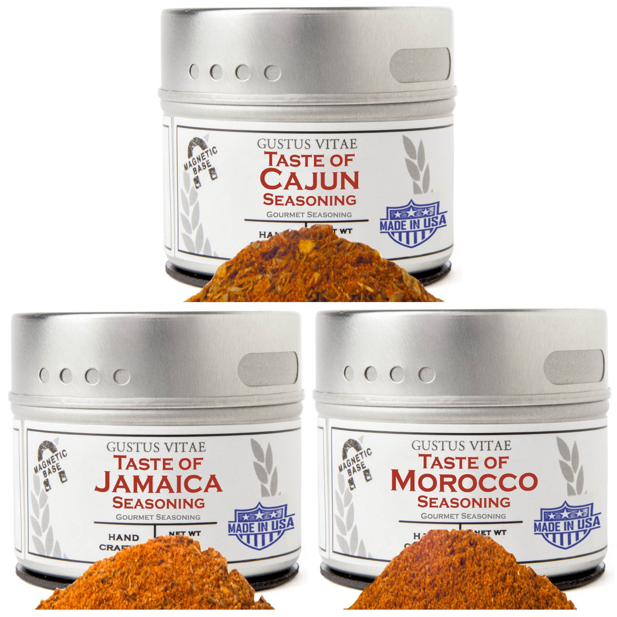 Fiery Flavors Gourmet Seasoning and Rub Collection - 3 Tins-0