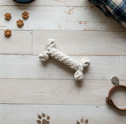 The Little Love White Rope Bone Toy-3