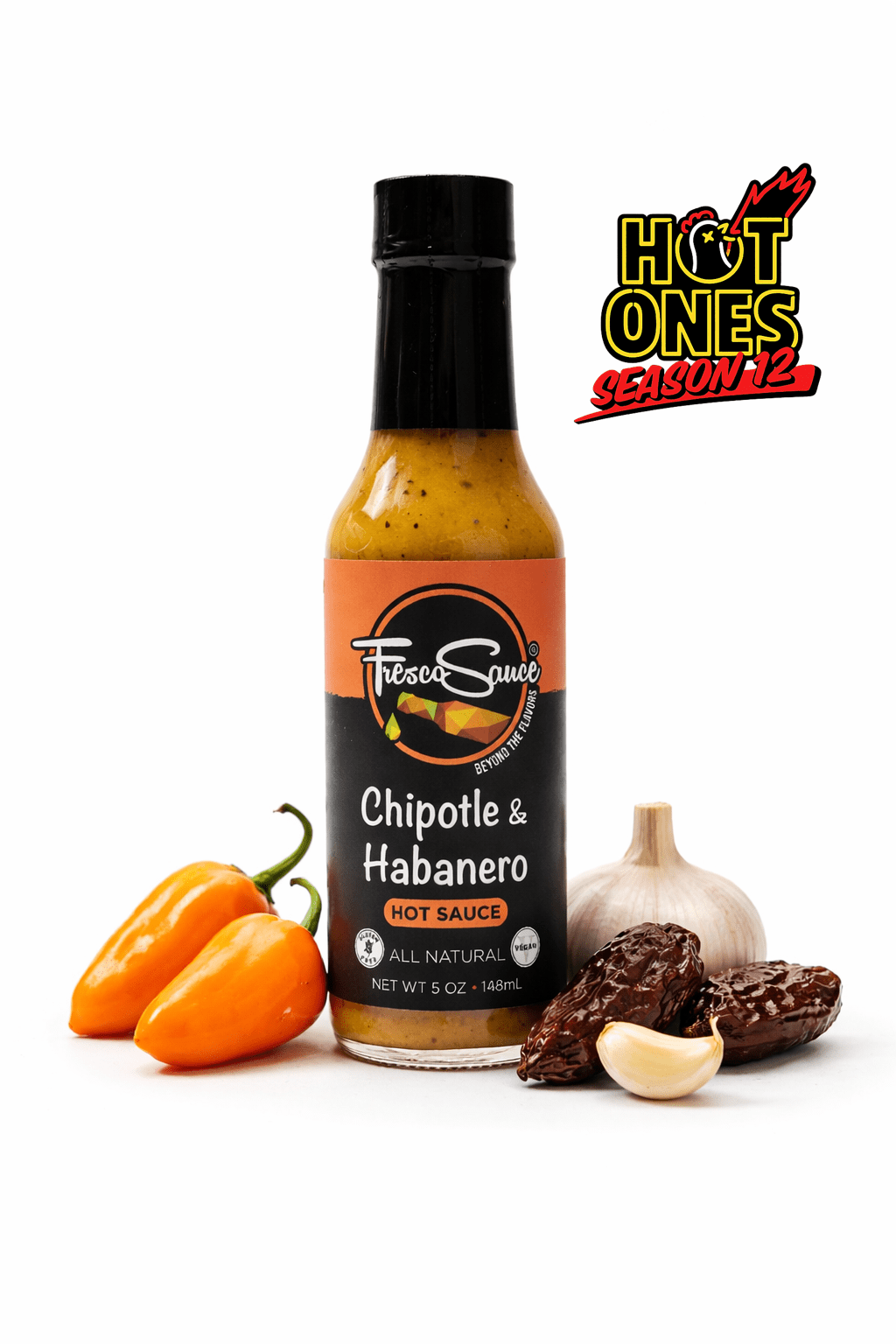 Fresco Sauce Chipotle & Habanero Hot Sauce Features on Hot Ones-1