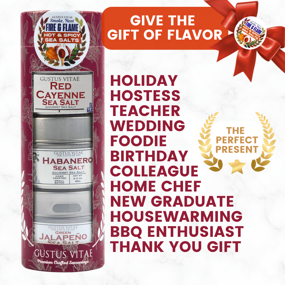 Hot & Spicy Sea Salts: Smoke, Heat, Fire & Flame | Gift Pack Set of 3-3