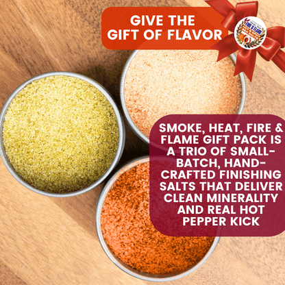 Hot & Spicy Sea Salts: Smoke, Heat, Fire & Flame | Gift Pack Set of 3-2