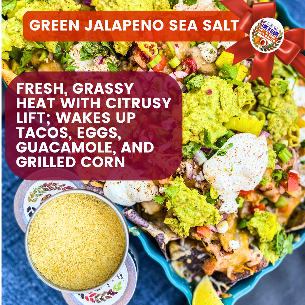 Hot & Spicy Sea Salts: Smoke, Heat, Fire & Flame | Gift Pack Set of 3-4