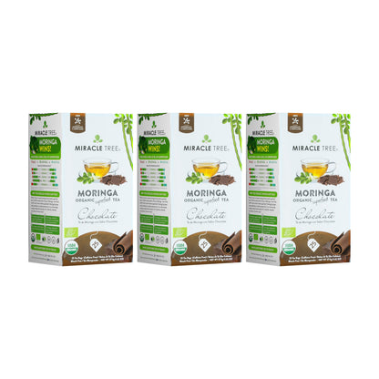 Organic Moringa Tea - Chocolate - Caffeine-Free Herbal Tea-5
