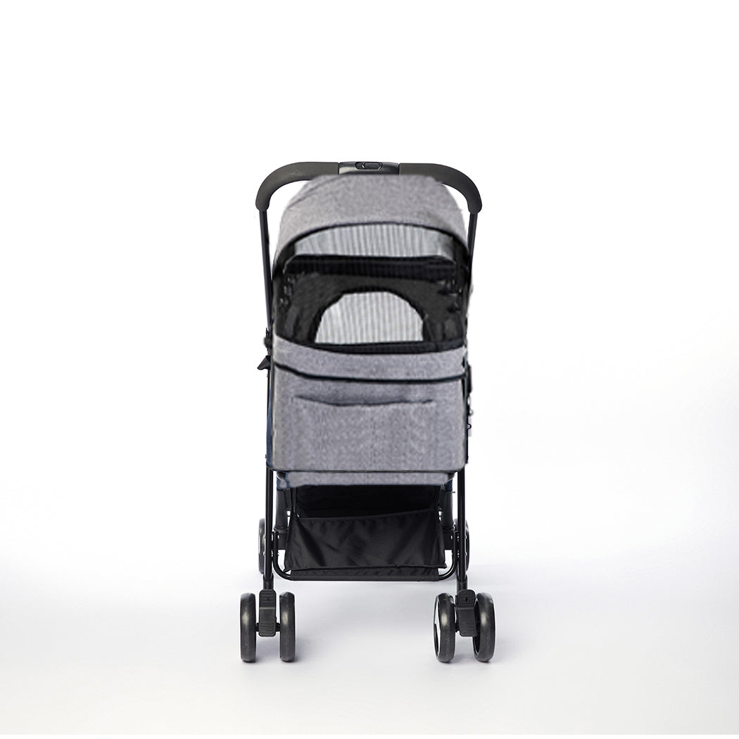 PaWz Large Pet Stroller Dog Cat Travel Grey-0