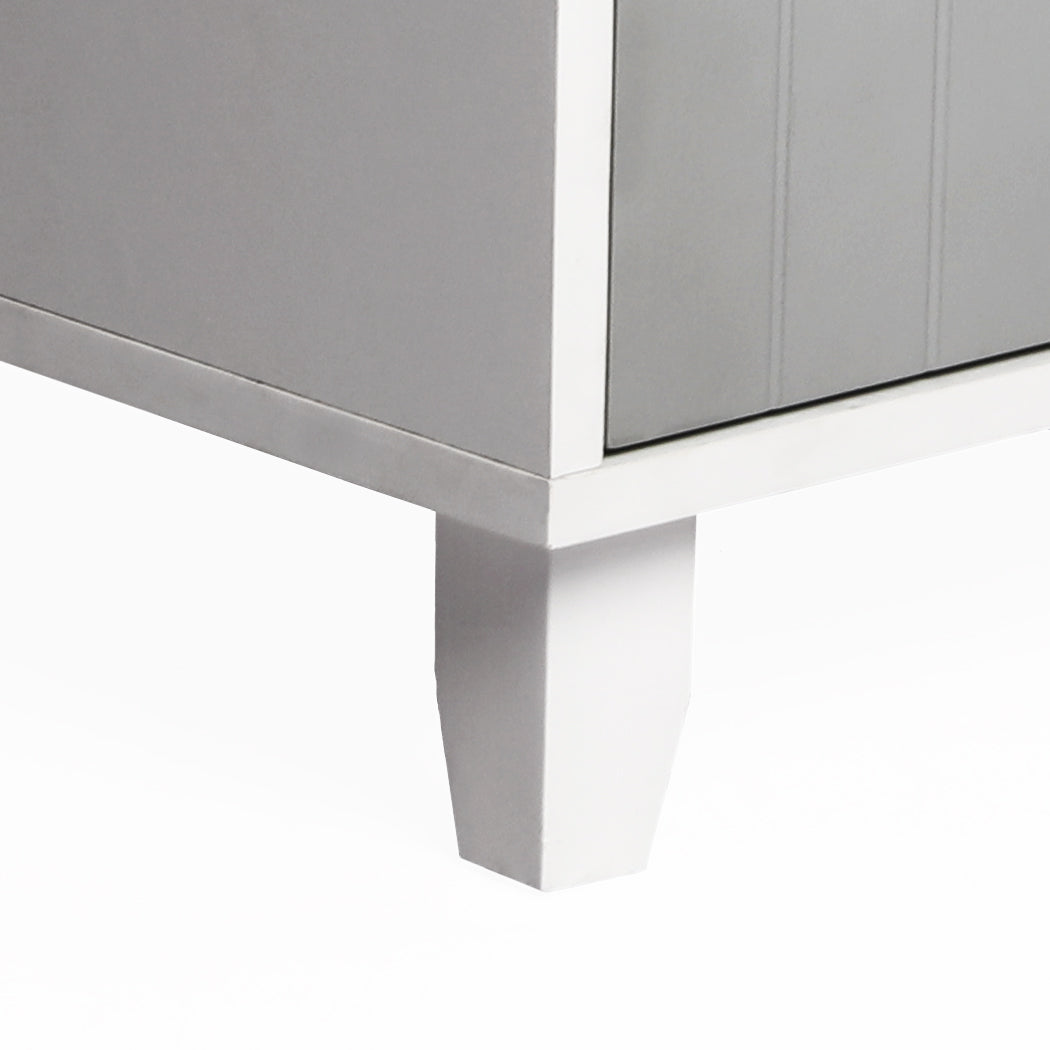 PaWz Enclosed Cat Litter Cabinet Box Grey-2
