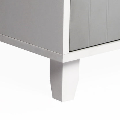 PaWz Enclosed Cat Litter Cabinet Box Grey-2