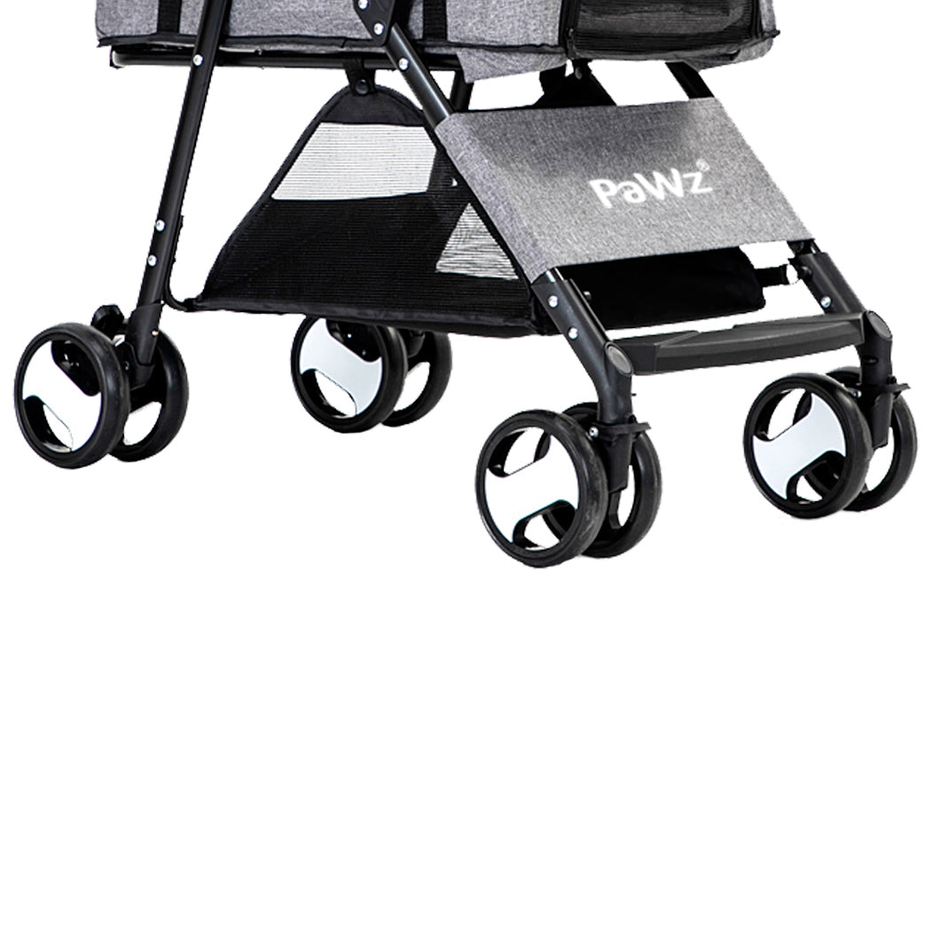 PaWz Large Pet Stroller Dog Cat Travel Grey-3
