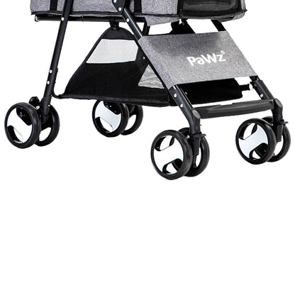 PaWz Large Pet Stroller Dog Cat Travel Grey-3