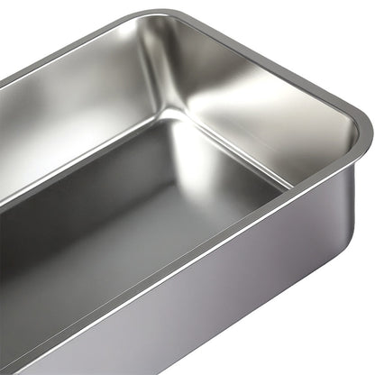 Pawz Stainless Steel Large Enclosed Cat Litter Box-4