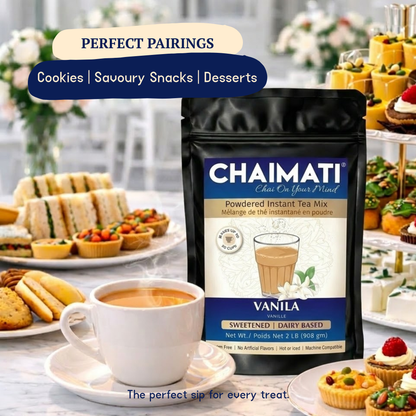 ChaiMati - Vanilla Chai Latte - Powdered Instant Tea Premix