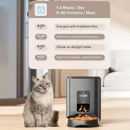 Automatic Pet Feeder with Touch Screen for Cats & Dogs-3