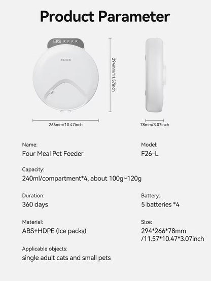 Wireless Smart Pet Feeder for Cats and Dogs-4