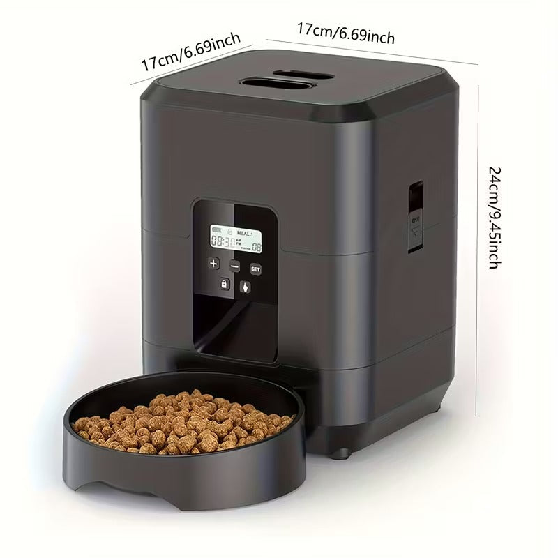 Automatic Pet Feeder with Touch Screen for Cats & Dogs-4