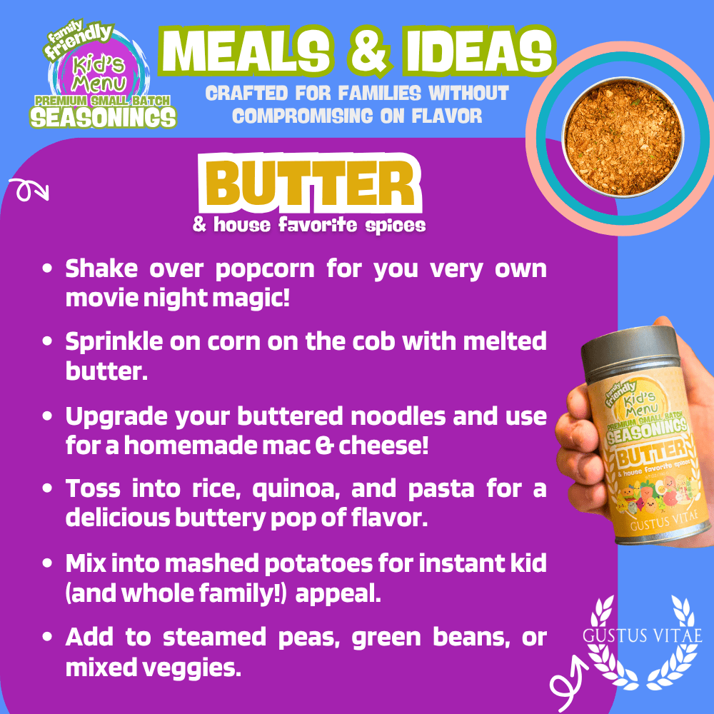 Kid’s Menu: Butter: And House Favorite Spices-2