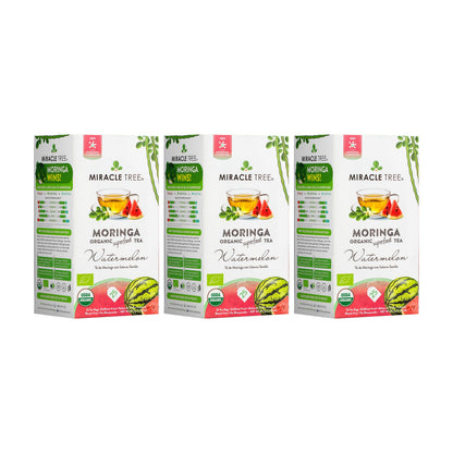 Organic Moringa Tea - Watermelon - Caffeine-Free Herbal Tea-5