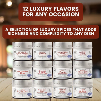 Luxury BBQ House Reserve Seasonings | Set of 12 Tins-1