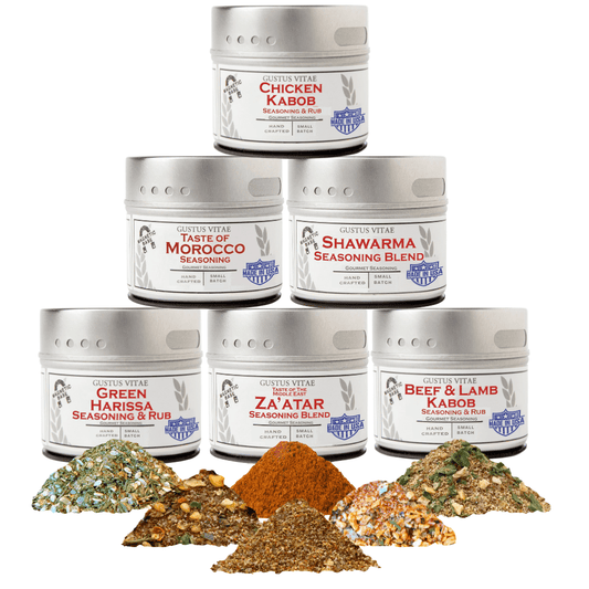 Middle Eastern Seasoning Gift Set - Tastes of The Middle East - Artisanal Spice Blends Six Pack-0