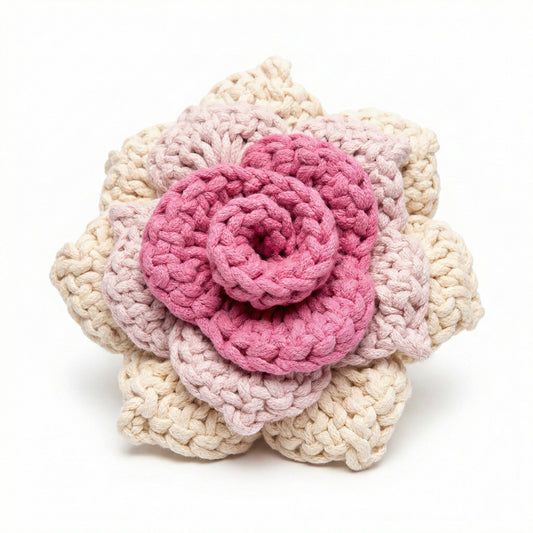 Prunus Blossom: Snuffle Flower Dog  Rope Toy | Handcrafted-0