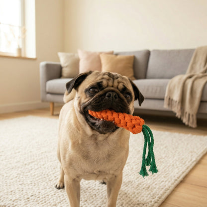 Palatable Carrot Rope Toys-4