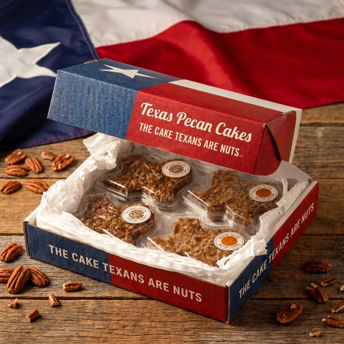 Small Pecan Cake 4-Pack | Premium Gift Box