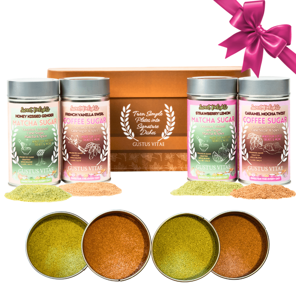 Sweet Delights: Coffee, Matcha, & Latte Sugars | Gift Packed Set of 4-0