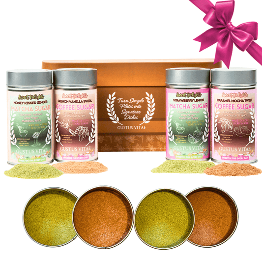 Sweet Delights: Coffee, Matcha, & Latte Sugars | Gift Packed Set of 4-0