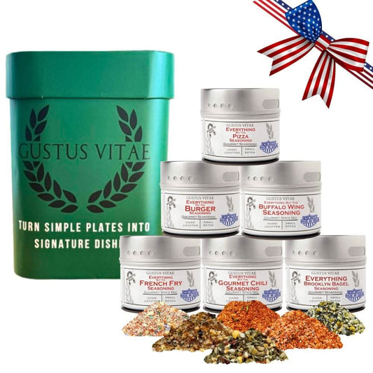 Taste of America: Classic USA Flavor Favorites | Gift Packaged Seasoning Collection | Set of 6-0
