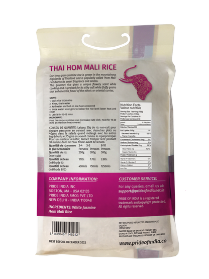 Thai White Jasmine Rice - Hom Mali Fragrant Long Grain Jar-4
