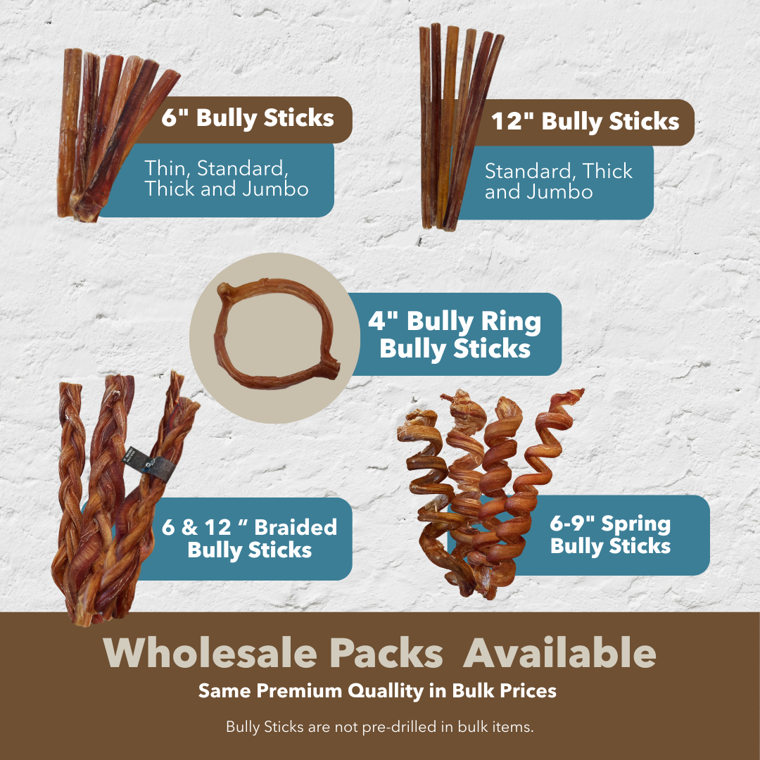 6" Standard Braided Bully Sticks-3