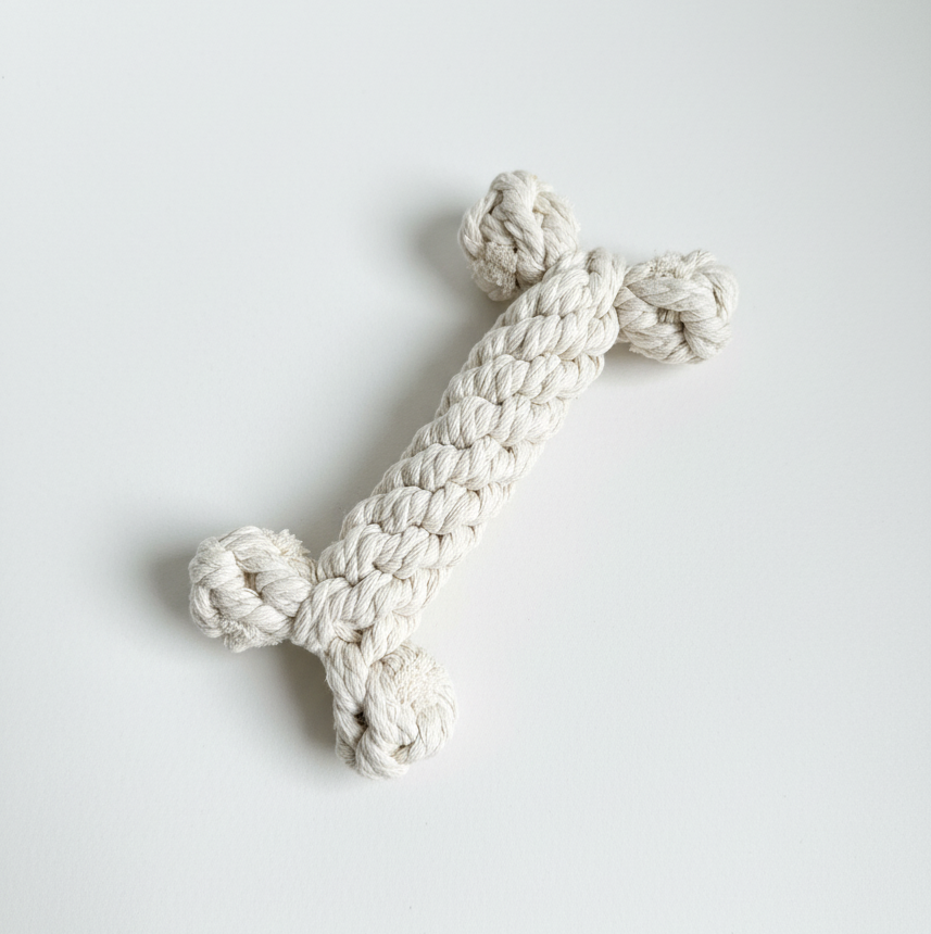 The Little Love White Rope Bone Toy-1