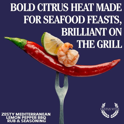 Zesty Mediterranean Lemon Pepper BBQ Rub & Seasoning-2