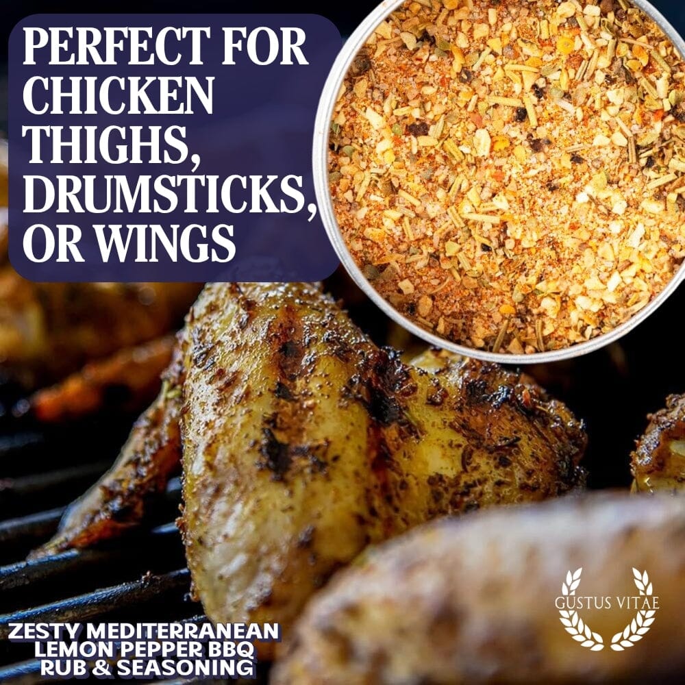 Zesty Mediterranean Lemon Pepper BBQ Rub & Seasoning-3